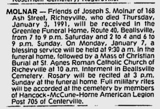 Joseph s. Molnar Jr.